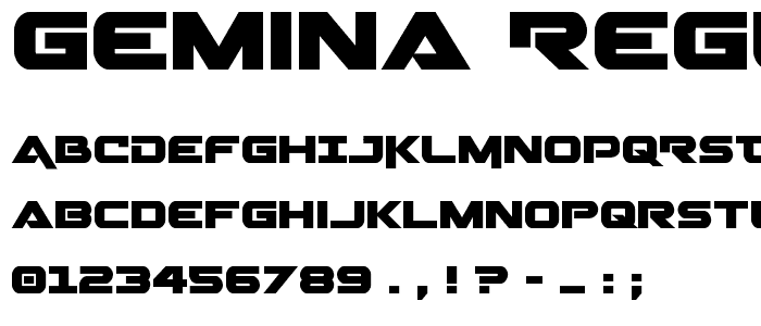 Gemina Regular font